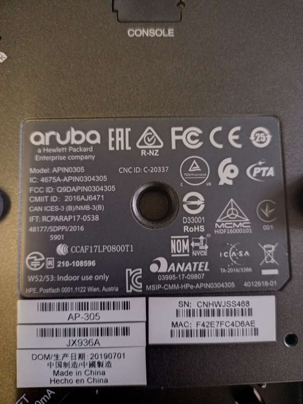 HPE Aruba Networking AP-305/IAP-305 Access Point
