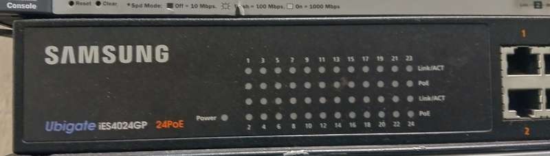 SAMSUNG IES-4024GP/XAR Ubigate iES4024GP Intelligent 24PoE Switch