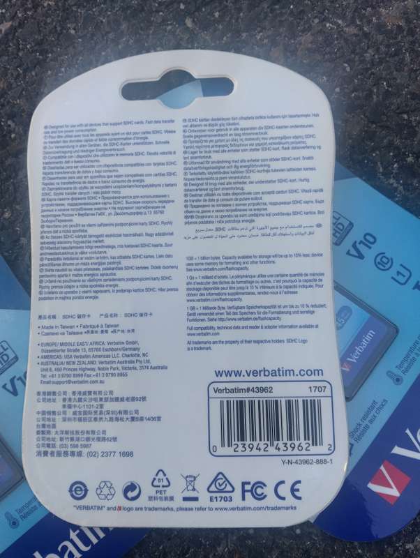 Verbatim Premium Memory Card 16GB SDHC