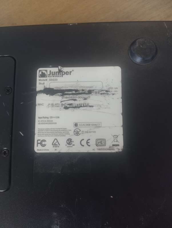 Juniper SSG20 5-Port 10/100 Firewall VPN Secure Services Gateway SSG-20-SH
