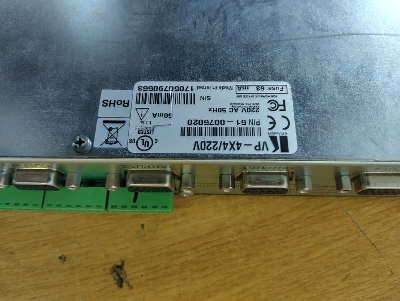 Kramer 4x4 VGA/UXGA Audio Matrix Switcher
