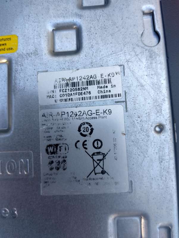 Cisco Systems AIR-AP1242AG-E-K9 Aironet 802.11a/b/g Access Point