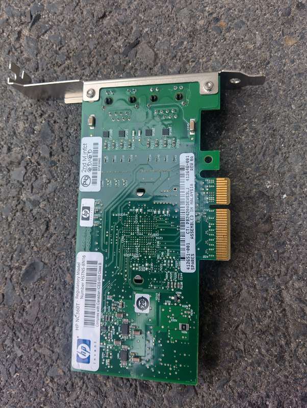 HP NC360T PCI Express Dual Port Gigabit Server Adapter