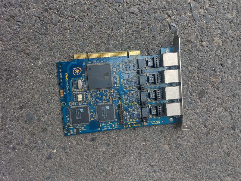 Digium Digital Asterisk B410P Rev.A 4port PCI Card Adapter
