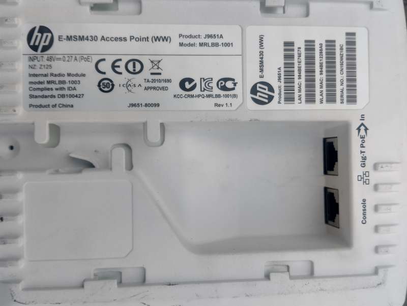 HP J9651A MSM430 Internal Radio Module 802.11n Access Point (WW)  MRLBB-1001