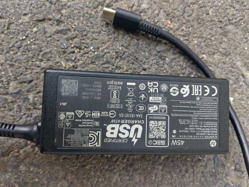Original Replacement HP L42206-004 - 45W 15V 3A USB-C AC Adapter for HP Spectre 13 X360, Elite X2 10