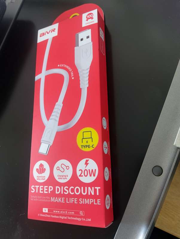 Type-C Charging and Data Sync Cable  20W