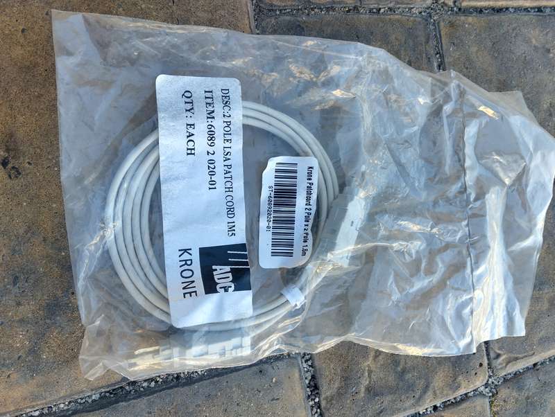 Krone Patchcord 2 Pole x 2 Pole 1.5m