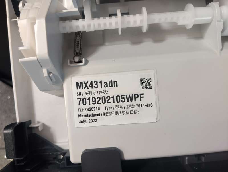 Lexmark MX431 LaserJet Multifunction Printer  A4 Black and White (Low Miliage)