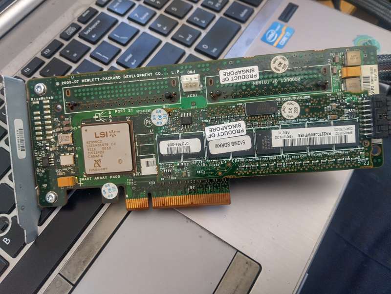 LSI LOGIC 62098C2 LSISAS1078 Smart Array P400 HP Raid Controller
