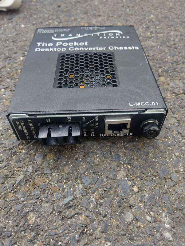 Transition Networks The Pocket Desktop Converter Chassis E-MCC-01