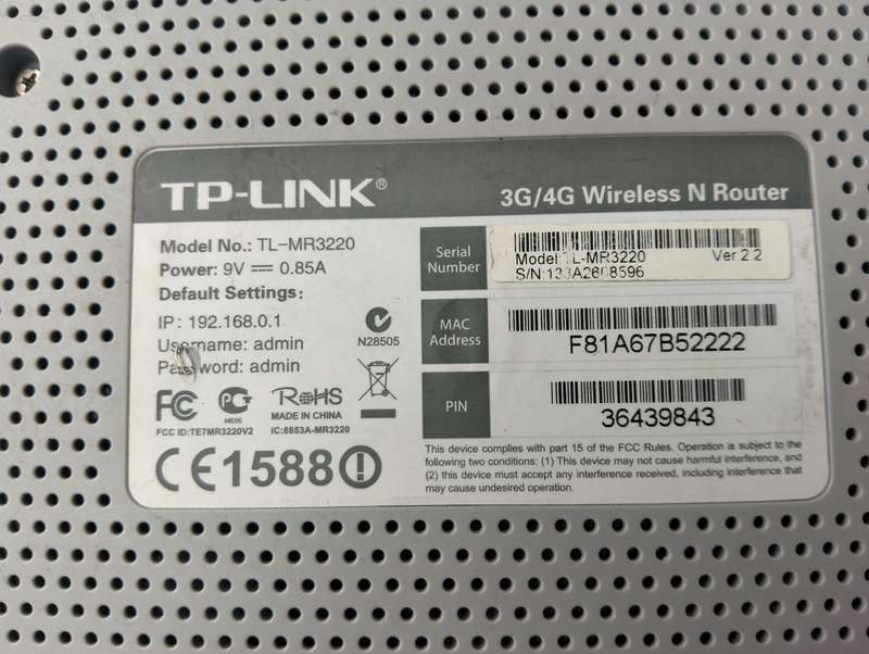 TP-Link TL-MR3200 3G/4G Wireless N Router 150Mbps Wireless N ADSL2 + Modem Router