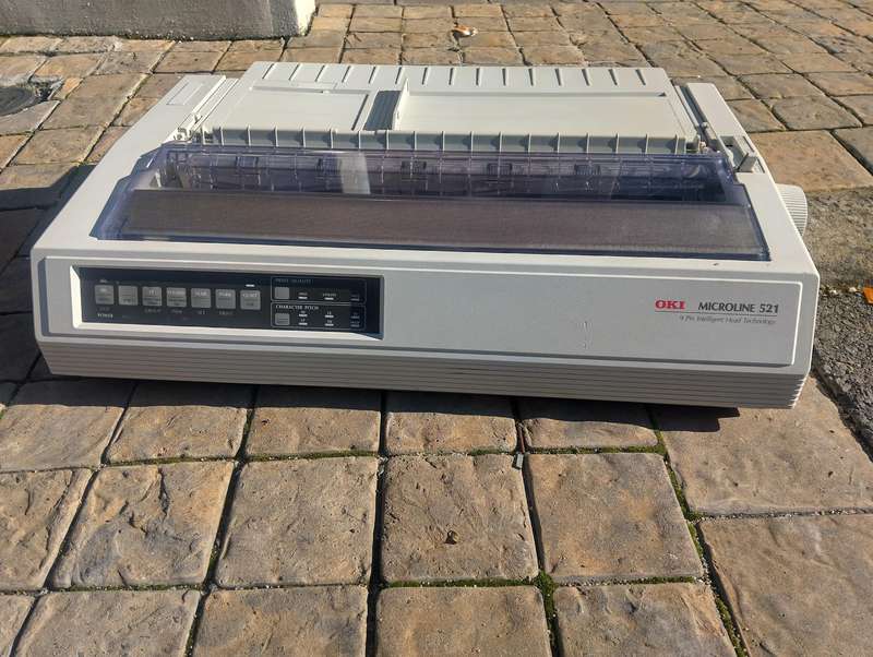 Oki Microline 521 Dot Matrix 9Pin Printer  (USB + Parallel Interface)
