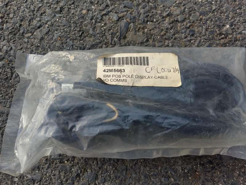 IBM POS Pole Display Cable  I/O Comms (42M5663)