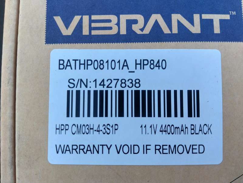 Hp EliteBook 840 CM03H Laptop Battery (HPP CM03H-4-3S1P 11.1V 4400mAh Black)