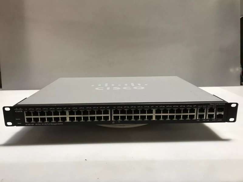Cisco SF300-48P 48-Port 10/100 PoE Managed Switch with Gigabit Uplinks
