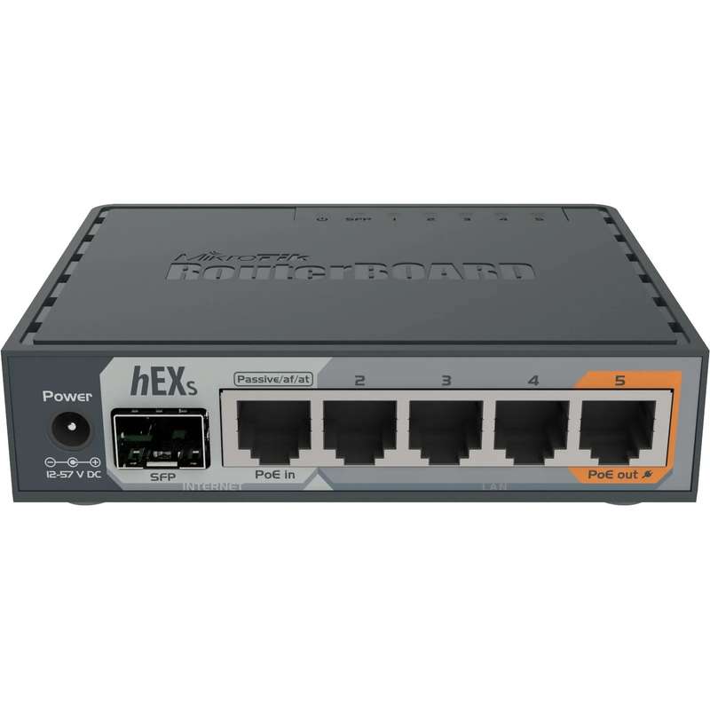 Mikrotik 5-Port Gigabt Ethernet Router, RB760iGS, 5* 10/100/1000 Ethernet ports