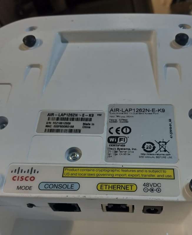 Cisco AIR-LAP1262N-E-K9 802.11n Dual Band Access Point