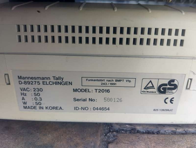 Mannesmann Tally T2016 Dot Matrix Printer  (Parallel Interface)