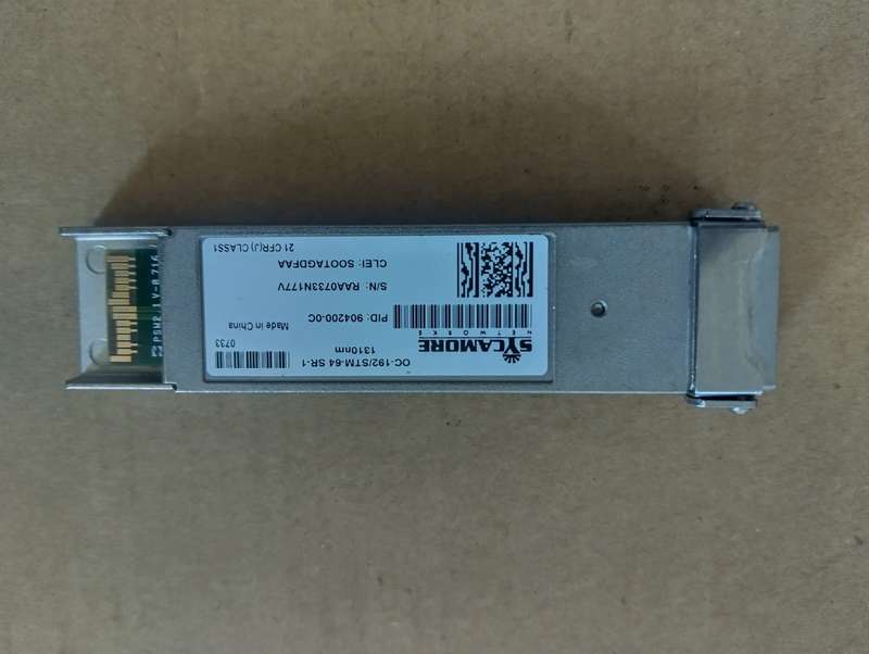 Sycamore OC-192/stm-64 SR-1 1310nm Transceiver 904200-OC