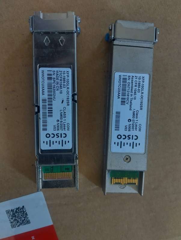 Cisco XFP-10GLR-OC192SR 10-1989-03 Transceiver Class 1 Laser