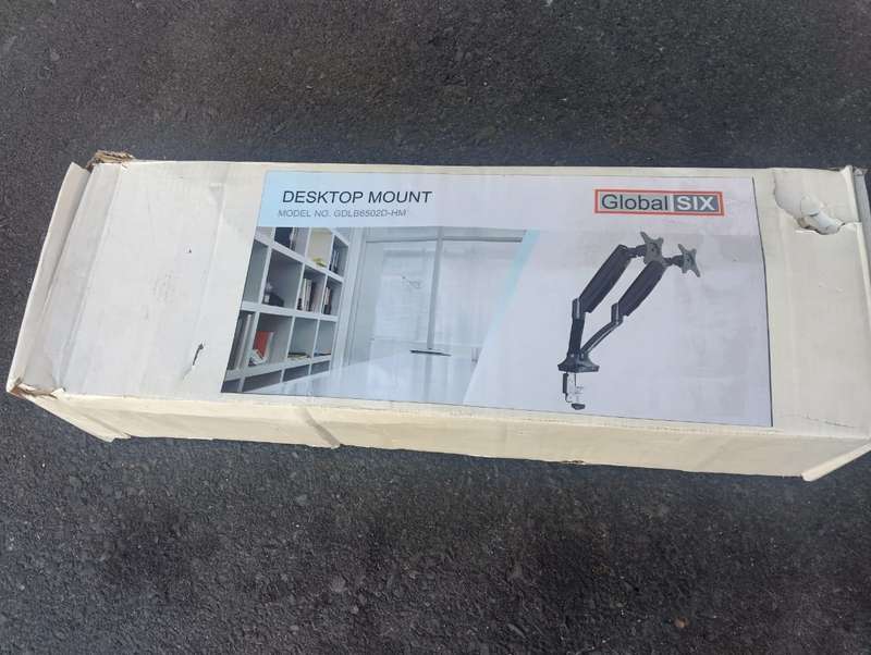 13"-27" Dual Monitor Desk Mount Bracket (Model: GDLB6502D-HM)