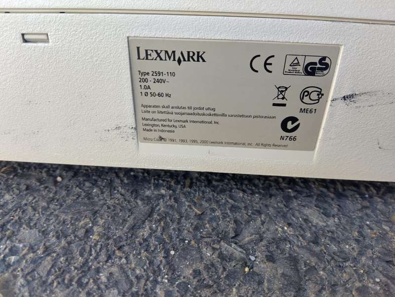 Lexmark Forms Printer 2500 Series (Type 2591-110)