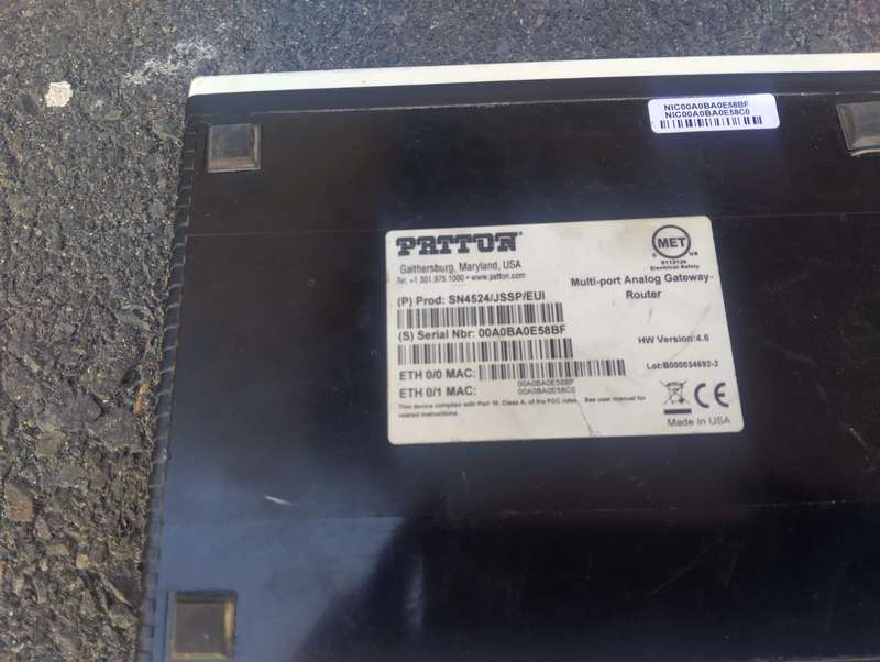 Patton SmartNode 4524 Multi-port Analog Gateway Router  Version 4.6