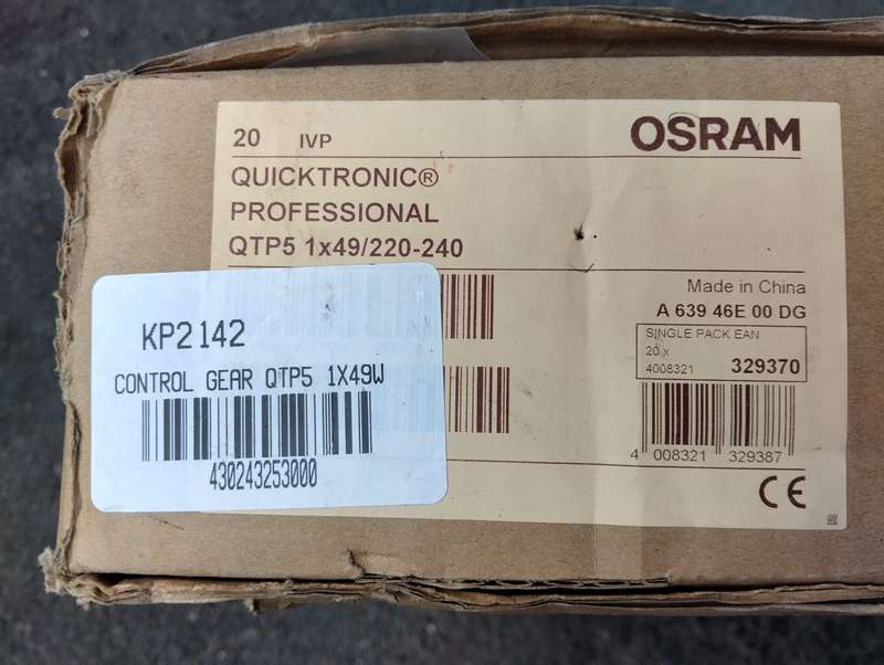 QTP5 1x49 OSRAM Quicktronic Professional Voltage:220  240V (1xHO49W)