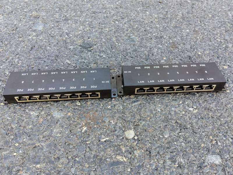 8 Port Multi Port Injector for Power and Data to 8 Devices | POE-8-ENC