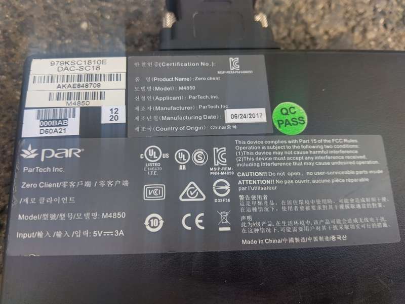 Zero Client M4850  Thin Client PC