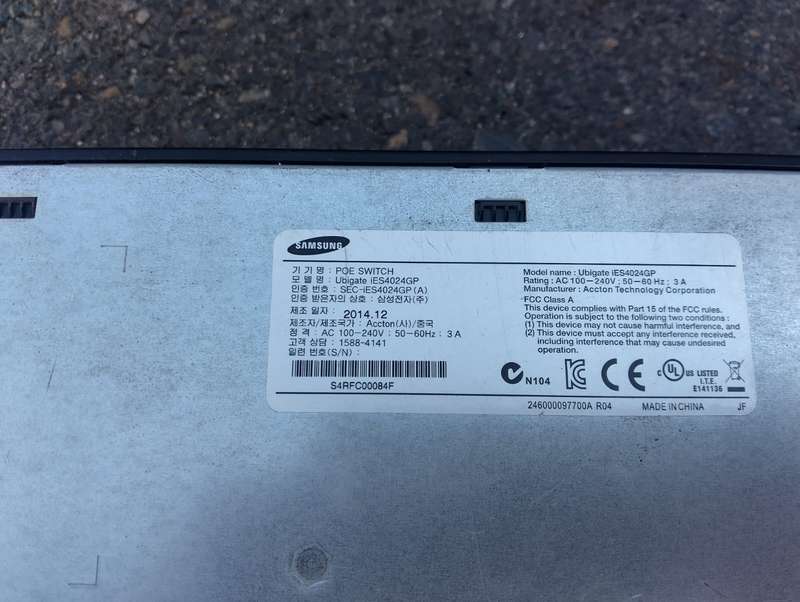 SAMSUNG IES-4024GP/XAR Ubigate iES4024GP Intelligent 24PoE Switch