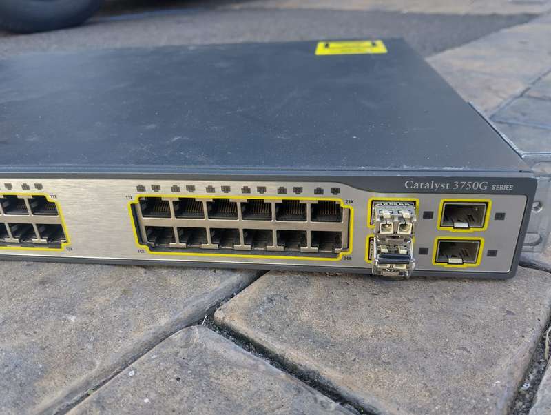 Cisco Catalyst switch 3750G 24 Port 10/100/1000T PoE + 4 SFP + IPB Image