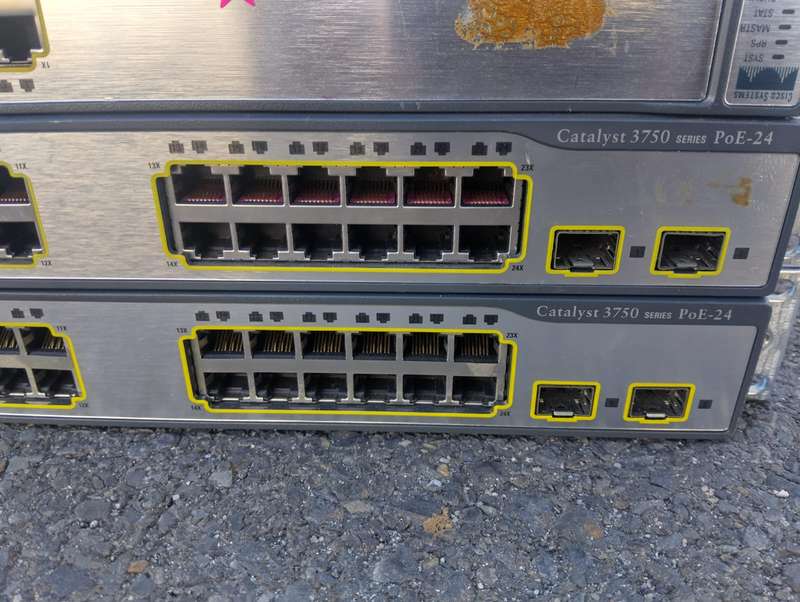 Cisco Switch WS-C3750-24PS-S Catalyst 3750 series 24 Port POE