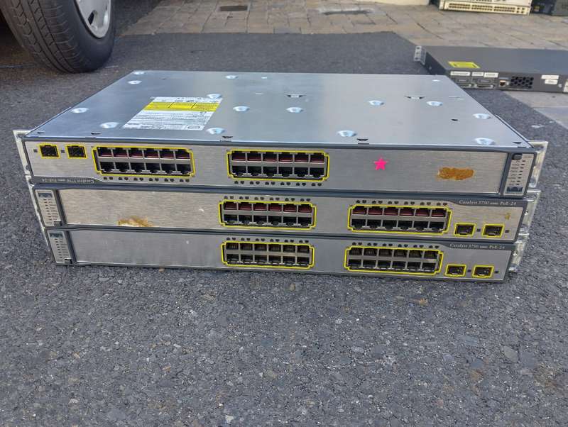 Cisco Switch WS-C3750-24PS-S Catalyst 3750 series 24 Port POE