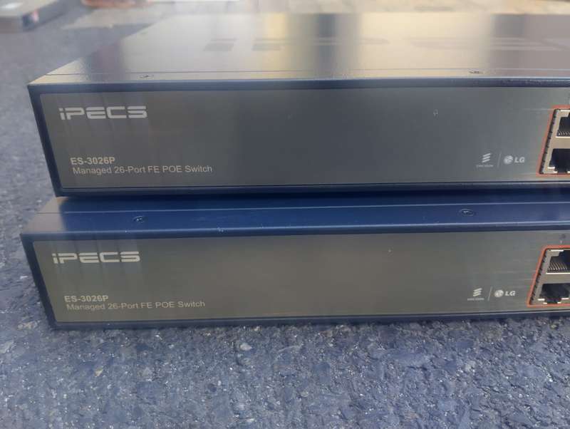 LG-ERICSSON iPECS ES-3026P Managed 26 Port FE PoE Rack-Mountable Switch