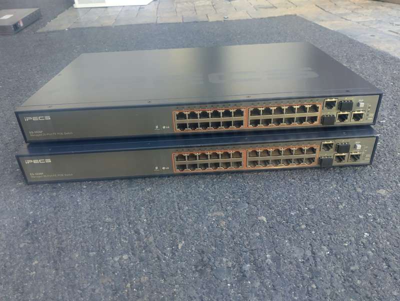 LG-ERICSSON iPECS ES-3026P Managed 26 Port FE PoE Rack-Mountable Switch