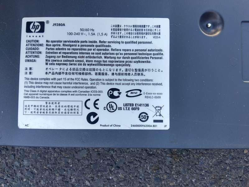 HP ProCurve 2510G-48 Managed Network Switch J9280A 48-Port Gigabit Switch