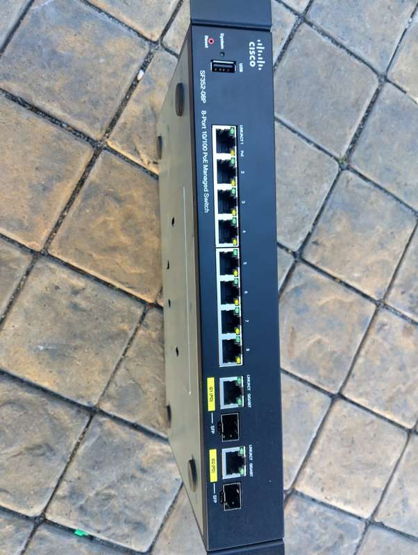 Cisco SF352-08P 8Port 10/100 POE Managed Switch