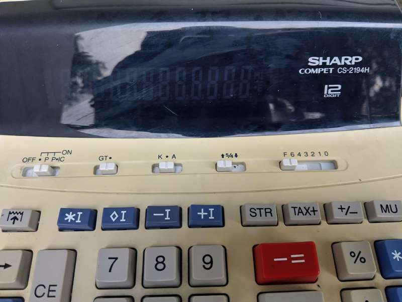 Sharp Compet CS-2194H  12Digit Electronic Calculator