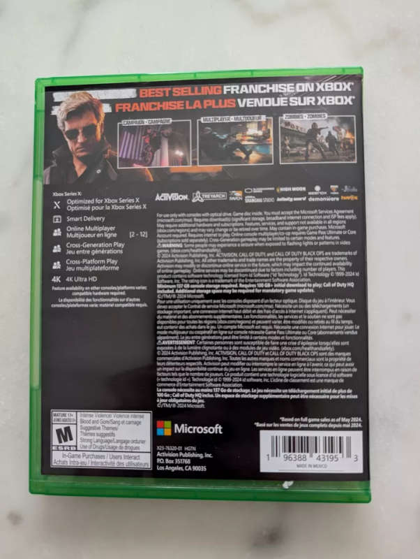 Call of Duty Black Ops 6 Xbox Series X and Xbox One