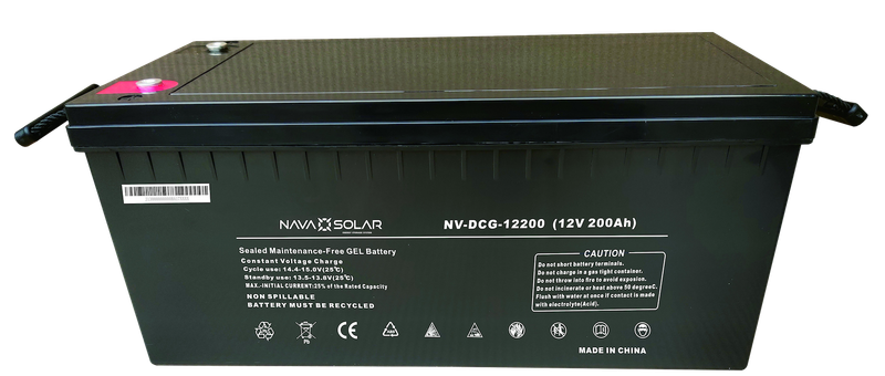NAVASOLAR DEEP CYCLE GEL VRLA 12V 200AH BATTERY