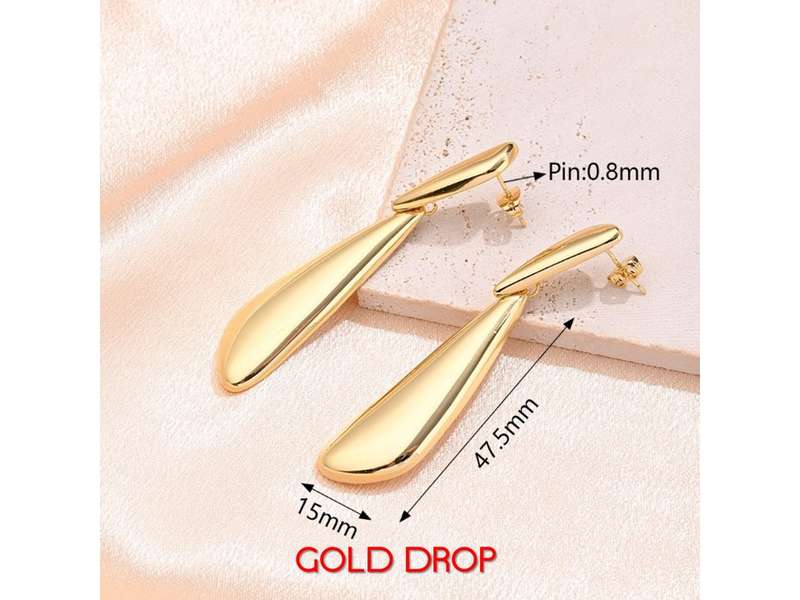 Gold Stainless Steel Earring Collection