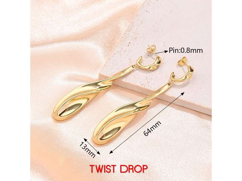Gold Stainless Steel Earring Collection