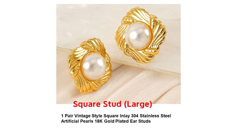 Gold Stainless Steel Earring Collection