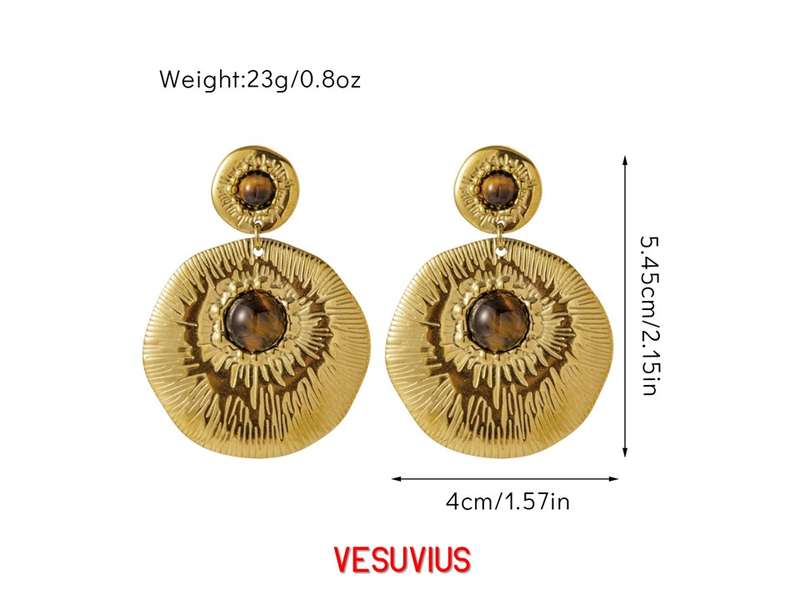 Gold Stainless Steel Earring Collection
