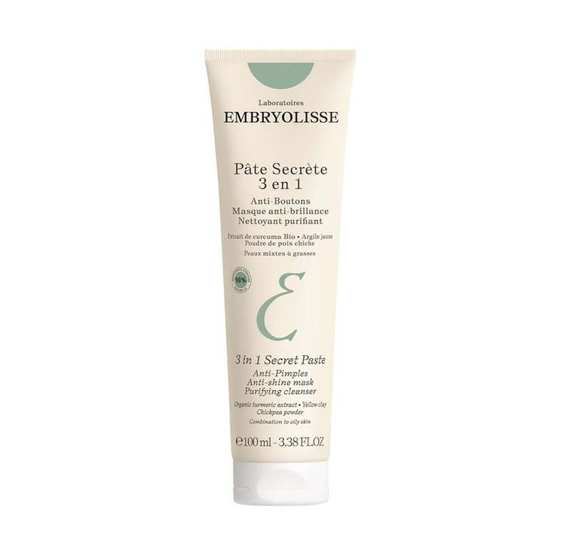 Embryolisse 3-in-1 Secret Paste 100ml Anti-blemish anti-pimple cleanser and mask