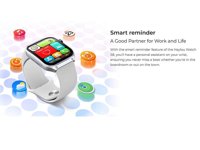 HAYLOU S8 Smart Watch 1.96'' AMOLED Curved Screen