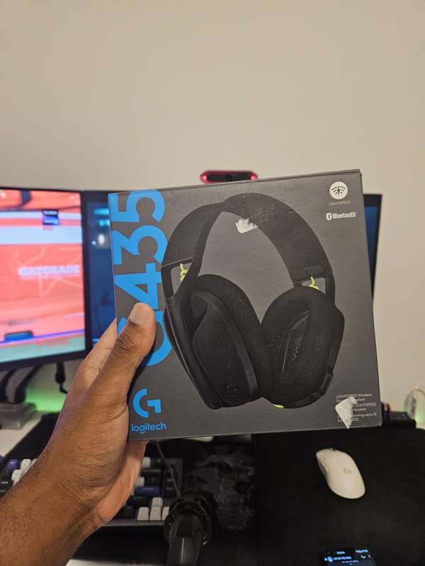 Logitech G435 Wireless Dolby Atmos Over-the-Ear Gaming Headset - Blue/Pink