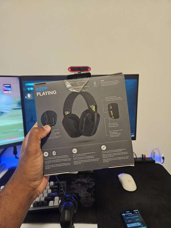 Logitech G435 Wireless Dolby Atmos Over-the-Ear Gaming Headset - Blue/Pink